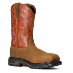 Men's Ariat Workhog XT Cottonwood Carbon Toe Boots -Carhartts Clothing Store 2 650 ariat workhog xt cottonwood carbon toe boots dark earth brick