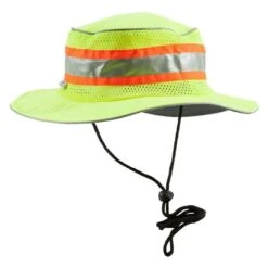 Men's Berne Workwear Enhanced Visibility Mesh Bucket Hat -Carhartts Clothing Store 2 650 berne workwear enhanced visibility mesh bucket hat yellow
