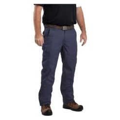 Men's Berne Workwear Flame Resistant Ripstop Cargo Pants -Carhartts Clothing Store 2 650 berne workwear flame resistant ripstop cargo pants navy