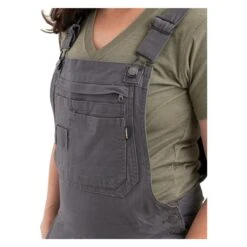 Women's Berne Workwear Flex Softstone Duck Unlined Bib Overall -Carhartts Clothing Store 2 650 berne workwear flex softstone duck unlined bib overall titanium