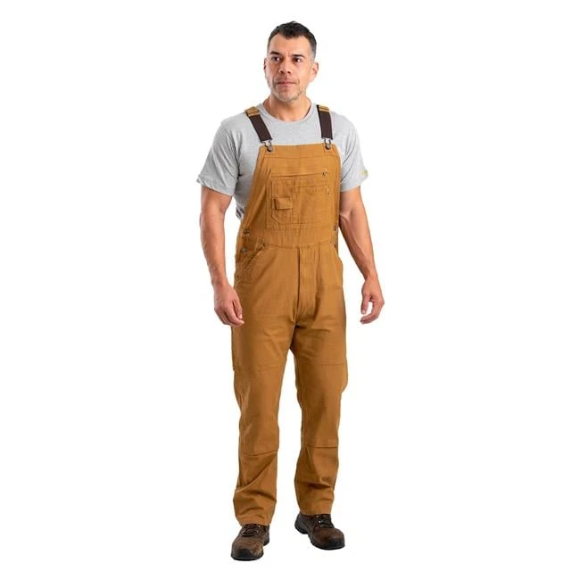 Men's Berne Workwear Highland Flex Unlined Duck Bib Overalls 4 Men's Berne Workwear Highland Flex Unlined Duck Bib Overalls - Image 4