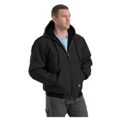 Men's Berne Workwear Original Hooded Jacket -Carhartts Clothing Store 2 650 berne workwear original hooded jacket black