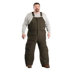 Men's Berne Workwear Original Washed Insulated Bib Overalls -Carhartts Clothing Store 2 650 berne workwear original washed insulated bib overalls olive duck