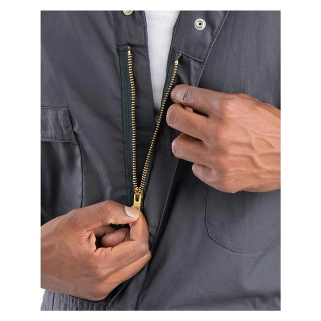 Men's Berne Workwear Poplin Short Sleeve Coveralls 5 Men's Berne Workwear Poplin Short Sleeve Coveralls - Image 5