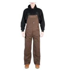 Men's Berne Workwear Unlined Washed Duck Bib Overalls -Carhartts Clothing Store 2 650 berne workwear unlined washed duck bib overalls bark