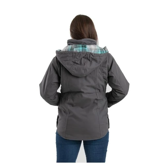Women's Berne Workwear Washed Barn Coat - Quilted Flannel Lined 9 Women's Berne Workwear Washed Barn Coat - Quilted Flannel Lined - Image 9