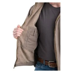 Men's Berne Workwear Washed Hooded Work Coat -Carhartts Clothing Store 2 650 berne workwear washed hooded work coat gray stone