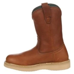 Men's Georgia 10" Wedge Wellington Pull-On Steel Toe Boots 9 Men's Georgia 10" Wedge Wellington Pull-On Steel Toe Boots -Carhartts Clothing Store 2 650 georgia 10 wedge wellington pull on steel toe barracuda gold
