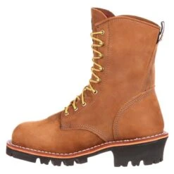 Men's Georgia 8" Logger GTX 400G Steel Toe Waterproof Boots 9 Men's Georgia 8" Logger GTX 400G Steel Toe Waterproof Boots -Carhartts Clothing Store 2 650 georgia 8 logger gtx 400g steel toe waterproof worn saddle