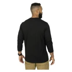 Men's Mission Made Long Sleeve Crew Neck T-Shirts (2 Pack) -Carhartts Clothing Store 2 650 mission made long sleeve crew neck t shirts 2 pack black