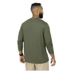 Men's Mission Made Long Sleeve Crew Neck T-Shirts (2 Pack) -Carhartts Clothing Store 2 650 mission made long sleeve crew neck t shirts 2 pack olive