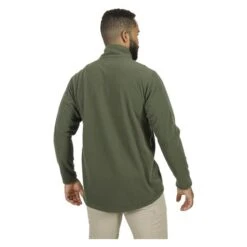 Men's Mission Made Quarter Zip Fleece Pullover -Carhartts Clothing Store 2 650 mission made quarter zip fleece pullover od green