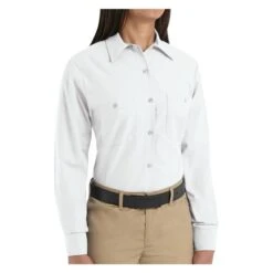 Women's Red Kap Industrial Long Sleeve Work Shirt -Carhartts Clothing Store 2 650 red kap industrial long sleeve work shirt white