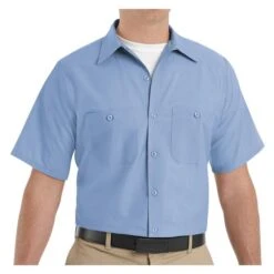 Men's Red Kap Industrial Solid Work Shirt -Carhartts Clothing Store 2 650 red kap industrial solid work shirt light blue