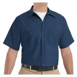 Men's Red Kap Industrial Solid Work Shirt -Carhartts Clothing Store 2 650 red kap industrial solid work shirt navy