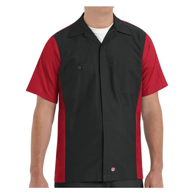 Men's Red Kap Two-Tone Crew Shirt 3 Men's Red Kap Two-Tone Crew Shirt - Image 3