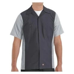 Men's Red Kap Two-Tone Crew Shirt 23 Men's Red Kap Two-Tone Crew Shirt -Carhartts Clothing Store 2 650 red kap two tone crew shirt charcoal gray