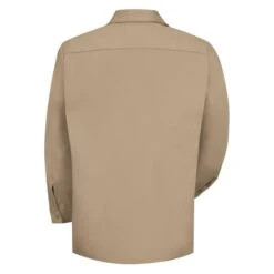 Men's Red Kap Wrinkle Resistant Cotton Long Sleeve Work Shirt -Carhartts Clothing Store 2 650 red kap wrinkle resistant cotton long sleeve work shirt khaki