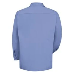 Men's Red Kap Wrinkle Resistant Cotton Long Sleeve Work Shirt -Carhartts Clothing Store 2 650 red kap wrinkle resistant cotton long sleeve work shirt light blue