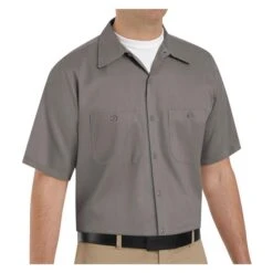 Men's Red Kap Wrinkle Resistant Cotton Work Shirt 20 Men's Red Kap Wrinkle Resistant Cotton Work Shirt -Carhartts Clothing Store 2 650 red kap wrinkle resistant cotton work shirt graphite gray