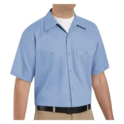 Men's Red Kap Wrinkle Resistant Cotton Work Shirt 17 Men's Red Kap Wrinkle Resistant Cotton Work Shirt -Carhartts Clothing Store 2 650 red kap wrinkle resistant cotton work shirt light blue