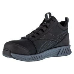 Men's Reebok Fusion Formidable Work Mid Composite Toe Boots -Carhartts Clothing Store 2 650 reebok fusion formidable work mid composite toe boots black gray crazy horse leather