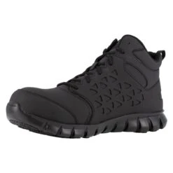 Men's Reebok Sublite Cushion Work Mid Composite Toe Boots -Carhartts Clothing Store 2 650 reebok sublite cushion work mid composite toe boots black