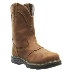 Men's Wolverine 10" Anthem Wellington Steel Toe Waterproof Boots -Carhartts Clothing Store 2 650 wolverine 10 anthem wellington steel toe waterproof brown