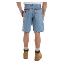 Men's Wrangler Riggs 10.5" Relaxed Fit Ripstop Carpenter Shorts 11 Men's Wrangler Riggs 10.5" Relaxed Fit Ripstop Carpenter Shorts -Carhartts Clothing Store 2 650 wrangler riggs 10 5 relaxed fit denim carpenter shorts vintage indigo