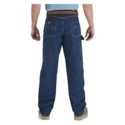 Men's Wrangler Riggs Relaxed Fit Denim Work Horse Jeans -Carhartts Clothing Store 2 650 wrangler riggs relaxed fit denim work horse jeans antique indigo