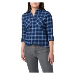 Women's 5.11 Ruth Flannel -Carhartts Clothing Store 3 650 511 ruth flannel pacific navy plaid