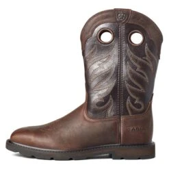 Men's Ariat Groundwork Wide Square Toe Boots -Carhartts Clothing Store 3 650 ariat groundwork wide square toe boots brown bitter brown