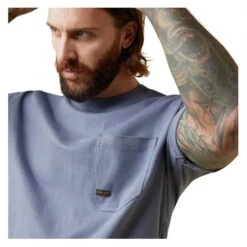 Men's Ariat Rebar Cotton Strong Anvil Force Graphic T-Shirt -Carhartts Clothing Store 3 650 ariat rebar cotton strong anvil force graphic t shirt stonewash