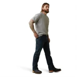 Men's Ariat Rebar Workman Relective Flag Graphic T-Shirt -Carhartts Clothing Store 3 650 ariat rebar workman relective flag graphic t shirt heather gray