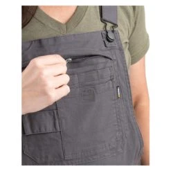 Women's Berne Workwear Flex Softstone Duck Unlined Bib Overall -Carhartts Clothing Store 3 650 berne workwear flex softstone duck unlined bib overall titanium
