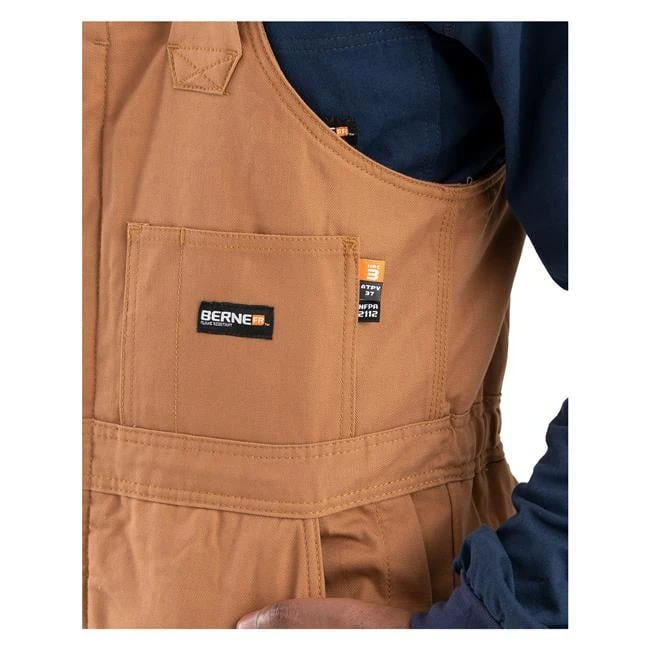 Men's Berne Workwear FR Deluxe Bib Overalls 7 Men's Berne Workwear FR Deluxe Bib Overalls - Image 7