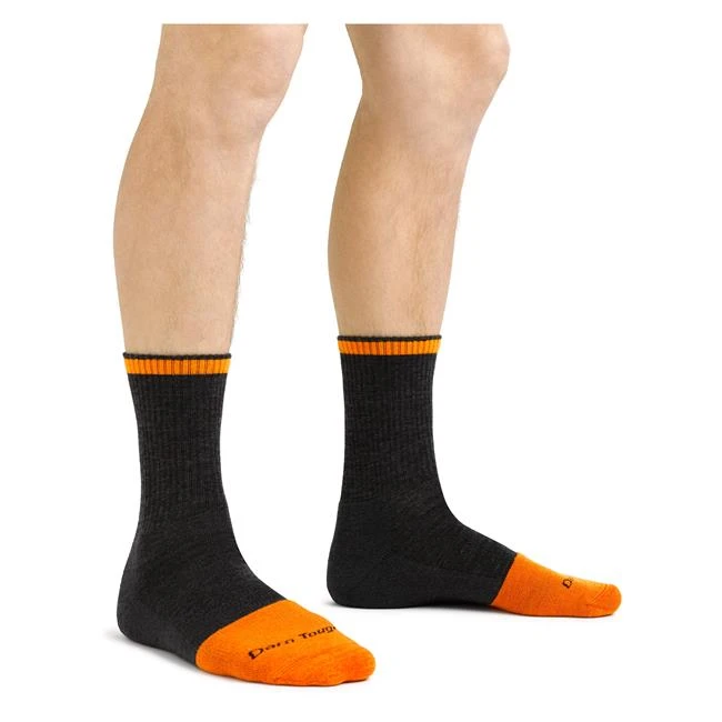 Men's Darn Tough Steely Micro Crew Midweight Work Socks 4 Men's Darn Tough Steely Micro Crew Midweight Work Socks - Image 4