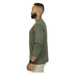 Men's Mission Made Long Sleeve Crew Neck T-Shirts (2 Pack) -Carhartts Clothing Store 3 650 mission made long sleeve crew neck t shirts 2 pack olive