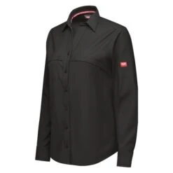 Women's Red Kap Cooling Performance Woven Long Sleeve Work Shirt -Carhartts Clothing Store 3 650 red kap cooling performance woven long sleeve work shirt black2