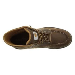 Men's Carhartt 6" Moc Toe Wedge Waterproof Boots -Carhartts Clothing Store 4 1001 carhartt 6 moc toe wedge waterproof dark bison brow