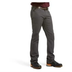 Men's Ariat Rebar M4 Relaxed DuraStretch Made Tough Stackable Straight Leg Pants -Carhartts Clothing Store 4 650 ariat rebar m4 relaxed durastretch made tough stackable straight leg pants rebar gray