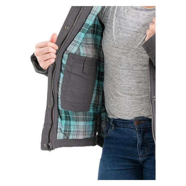 Women's Berne Workwear Washed Barn Coat - Quilted Flannel Lined 11 Women's Berne Workwear Washed Barn Coat - Quilted Flannel Lined - Image 11