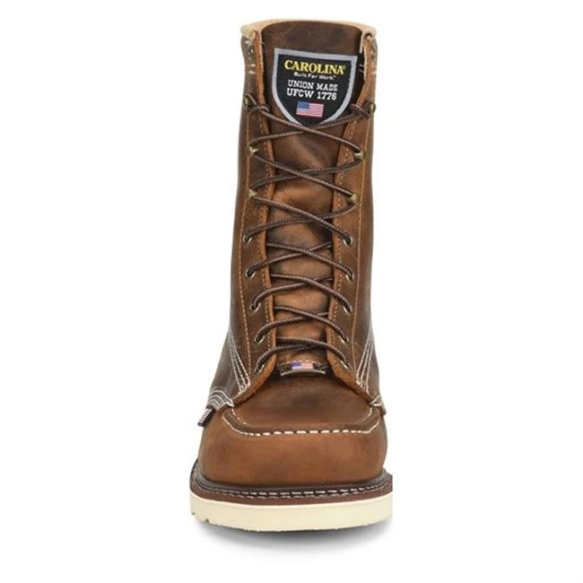 Men's Carolina 8" Domestic Moc Toe Wedge Boots 5 Men's Carolina 8" Domestic Moc Toe Wedge Boots - Image 5