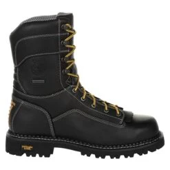 Men's Georgia 9" Low-Heel Logger Waterproof Boots -Carhartts Clothing Store 4 650 georgia 9 low heel logger waterproof black