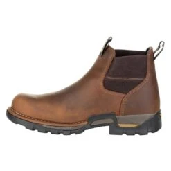 Men's Georgia Eagle One Chelsea Steel Toe Waterproof Work Boots -Carhartts Clothing Store 4 650 georgia eagle one chelsea steel toe waterproof work boots brown