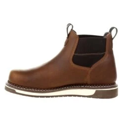Men's Georgia Wedge Chelsea Waterproof Work Boots -Carhartts Clothing Store 4 650 georgia wedge chelsea waterproof work boots brown