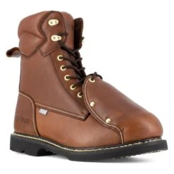 Men's Iron Age 8" Groundbreaker External Met Guard Steel Toe Boots -Carhartts Clothing Store 4 650 iron age 8 groundbreaker external met guard steel toe boots brown