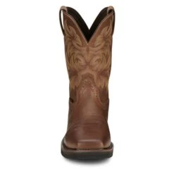 Men's Justin Original Work Boots 11" Handler Square Toe Composite Toe -Carhartts Clothing Store 4 650 justin original work boots 11 handler square toe composite toe tan tail