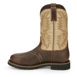 Men's Justin Original Work Boots 11" Superintendent Steel Toe -Carhartts Clothing Store 4 650 justin original work boots 11 superintendent steel toe waxy brown sawdust