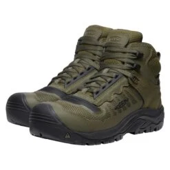 Men's Keen Utility Reno Mid KBF Carbon Toe Waterproof Boots -Carhartts Clothing Store 4 650 keen utility reno mid kbf carbon toe waterproof boots dark olive black